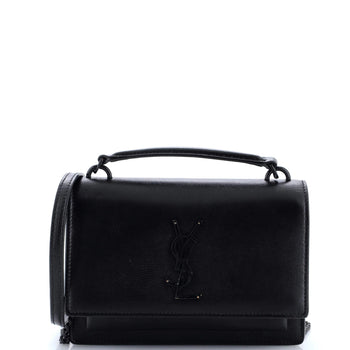 Saint Laurent Sunset Top Handle Chain Wallet Leather