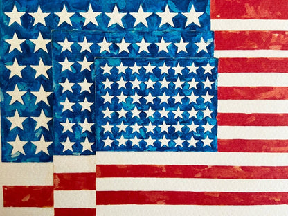 Jasper Johns Lithograph Coa Numbered Crayon Signed Op