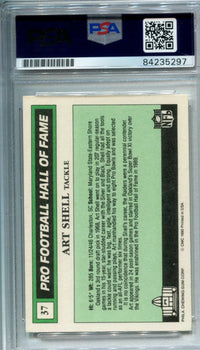 Art Shell 1990 Autographed Swell Football Card (Psa)