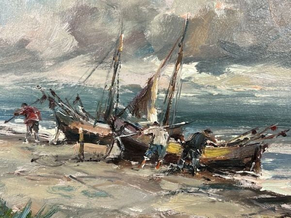 Eugeniusz Dzierzencki (Poland) Original Painting Oil On Board Signed Framed