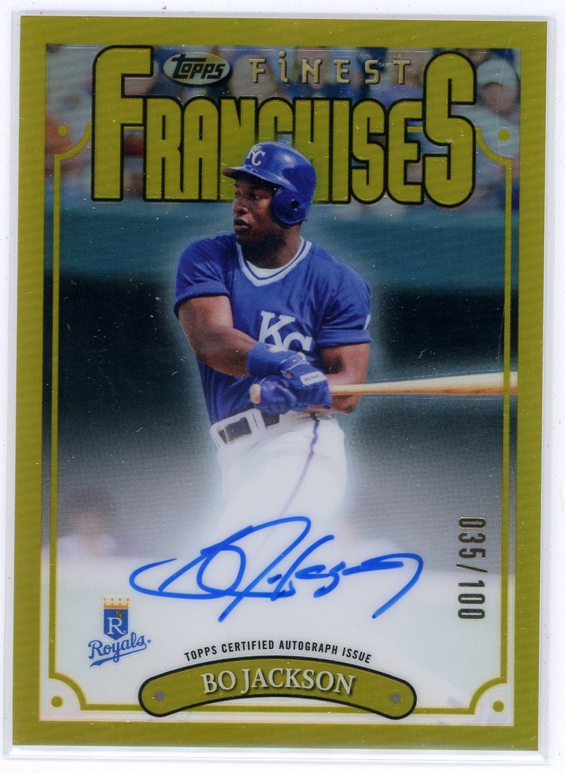 Bo Jackson 2023 Topps Finest Franchises Autographed Card #181