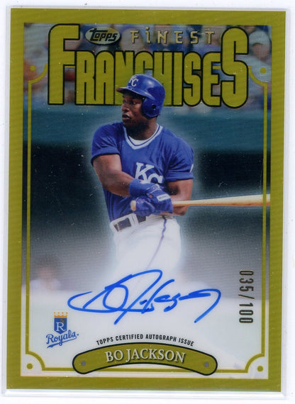 Bo Jackson 2023 Topps Finest Franchises Autographed Card #181