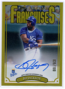 Bo Jackson 2023 Topps Finest Franchises Autographed Card #181