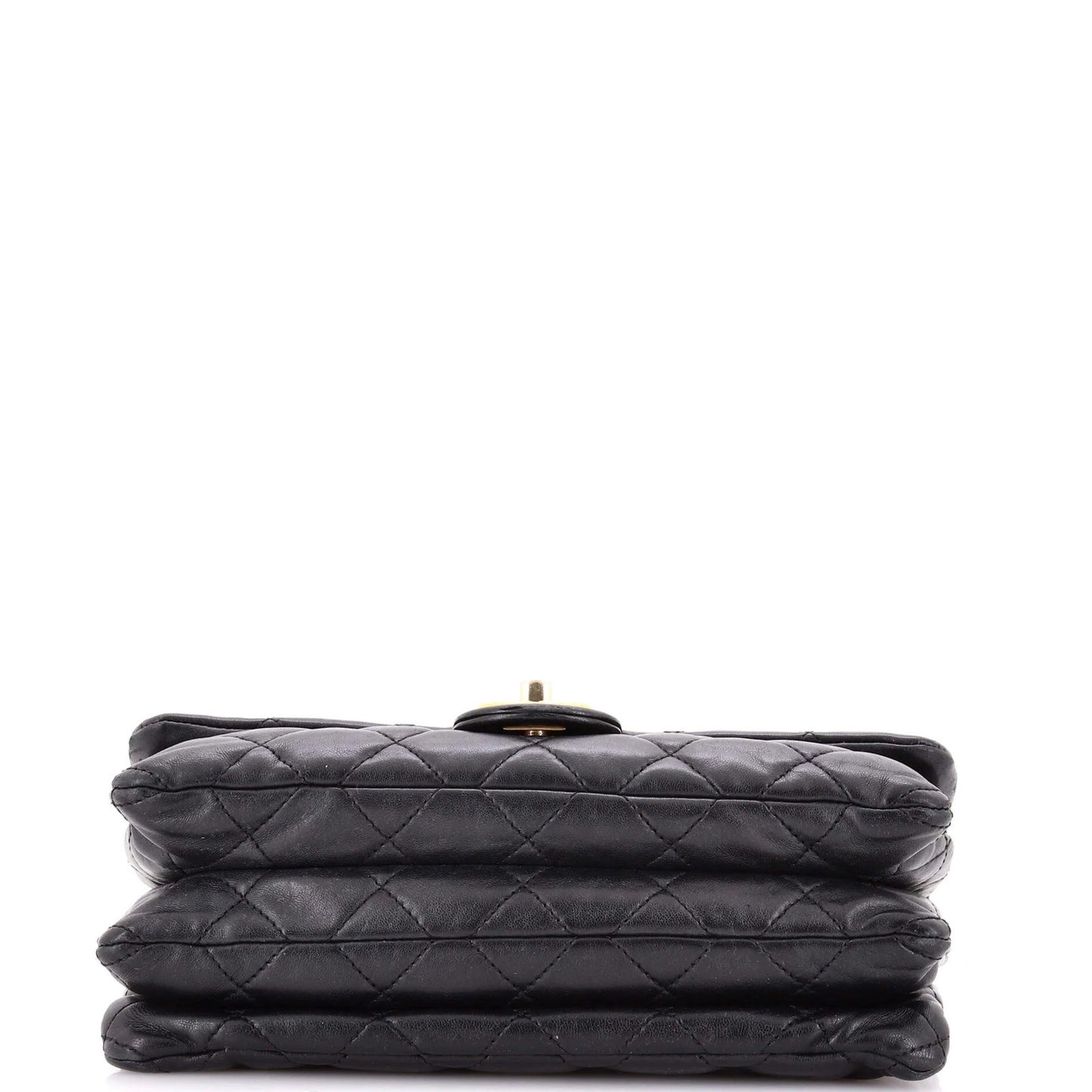 Chanel All Slide Long Flap Bag Quilted Lambskin Medium