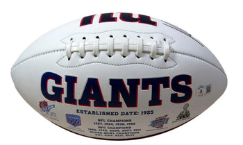 Tommy Devito Autographed Logo Football Giants