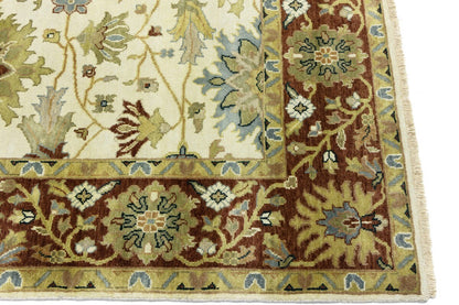 Hand-Knotted Vintage Style Floral Peshawar Osh