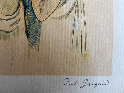 Paul Gauguin Lithograph 1960 Coa Signed Numbered -Egon Schiele