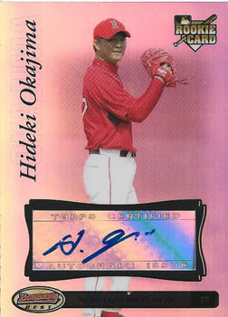 Hideki Okajima Autographed Bowmans Best Rookie