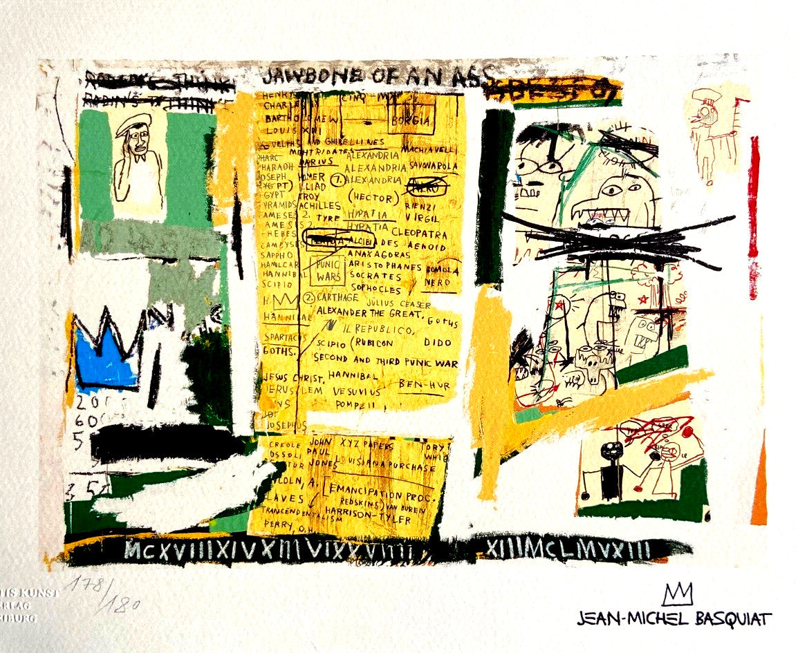 Jean-Michel Basquiat Lithograph Signed Coa Limited Edition