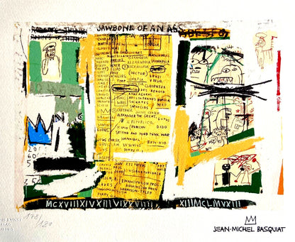 Jean-Michel Basquiat Lithograph Signed Coa Limited Edition