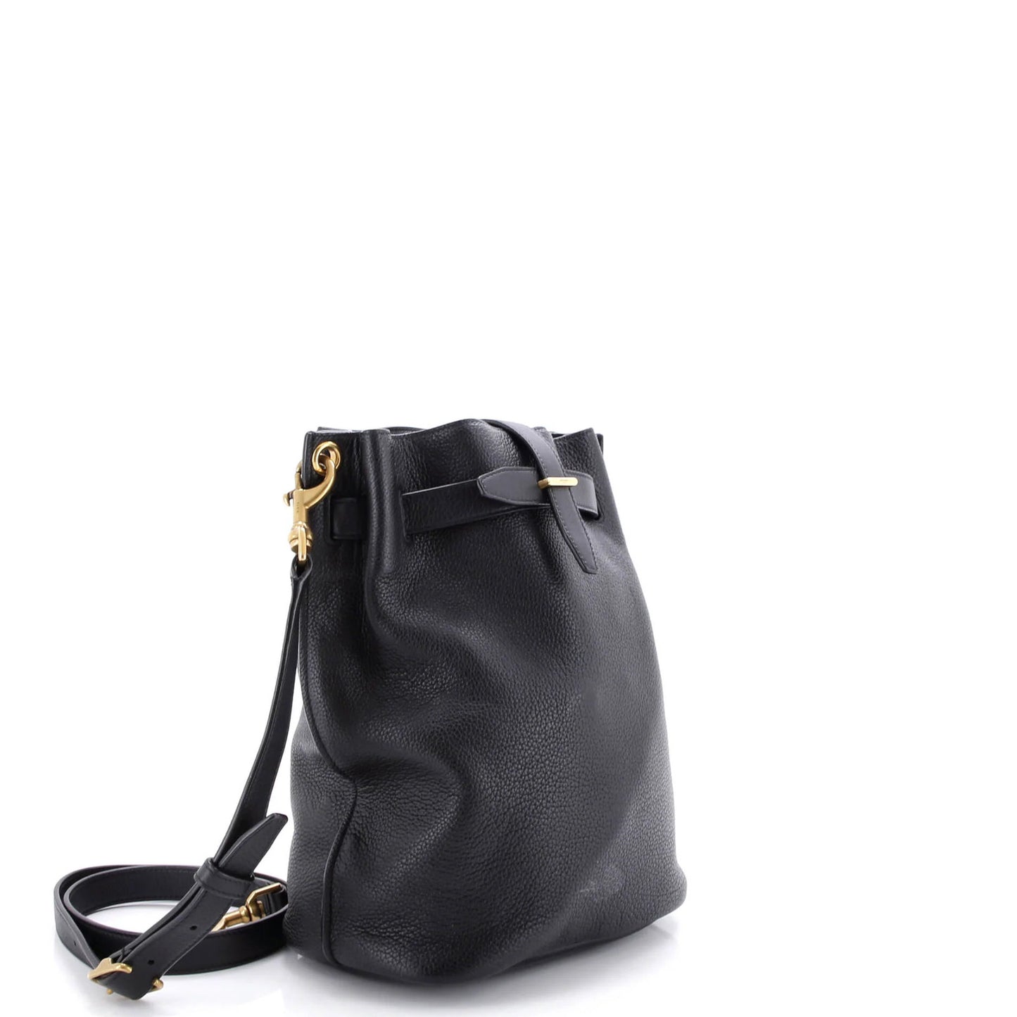 Saint Laurent Boucle Bucket Bag Leather