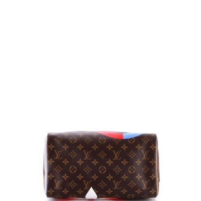 Louis Vuitton Speedy Bandouliere Bag Limited Edition Game On Monogram Canvas 30