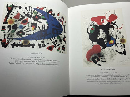Joan Miro Lithograph V Hard Cover Book 1972-1975 Maeght Editeur
