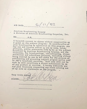 Eve Arden Autographed Contract (Jsa)