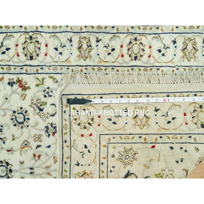2'8"X21'8" Cloud Nine White Nain Wool 250 Kpsi Hand Knotted Xl Runner Rug