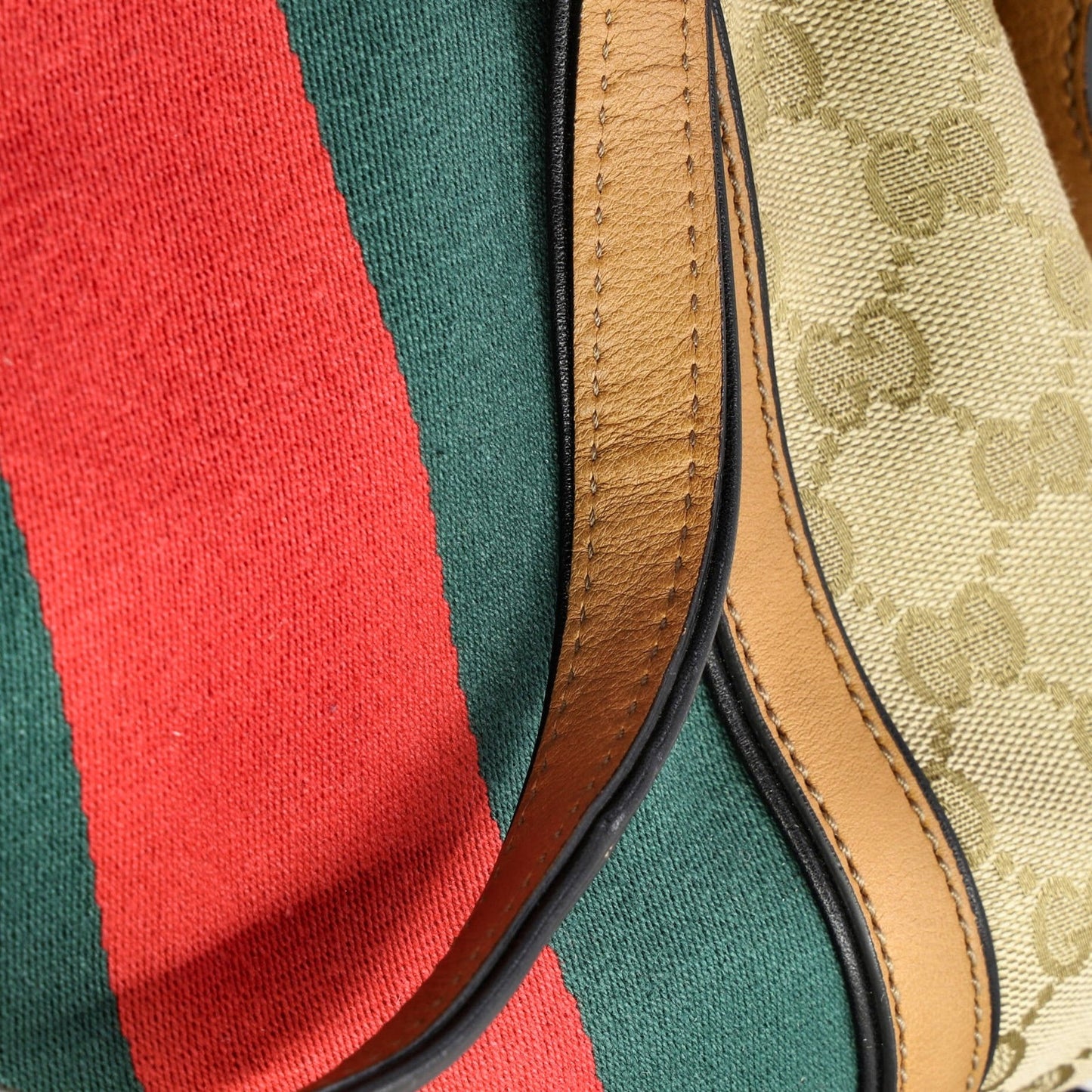 Gucci Rania Convertible Top Handle Bag Web Gg Canvas Small