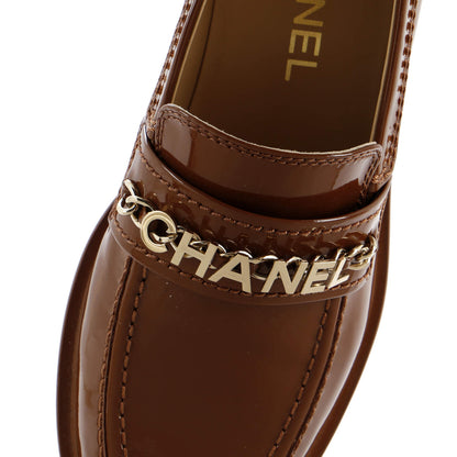 Chanel Women'S Logo Loafers Patent