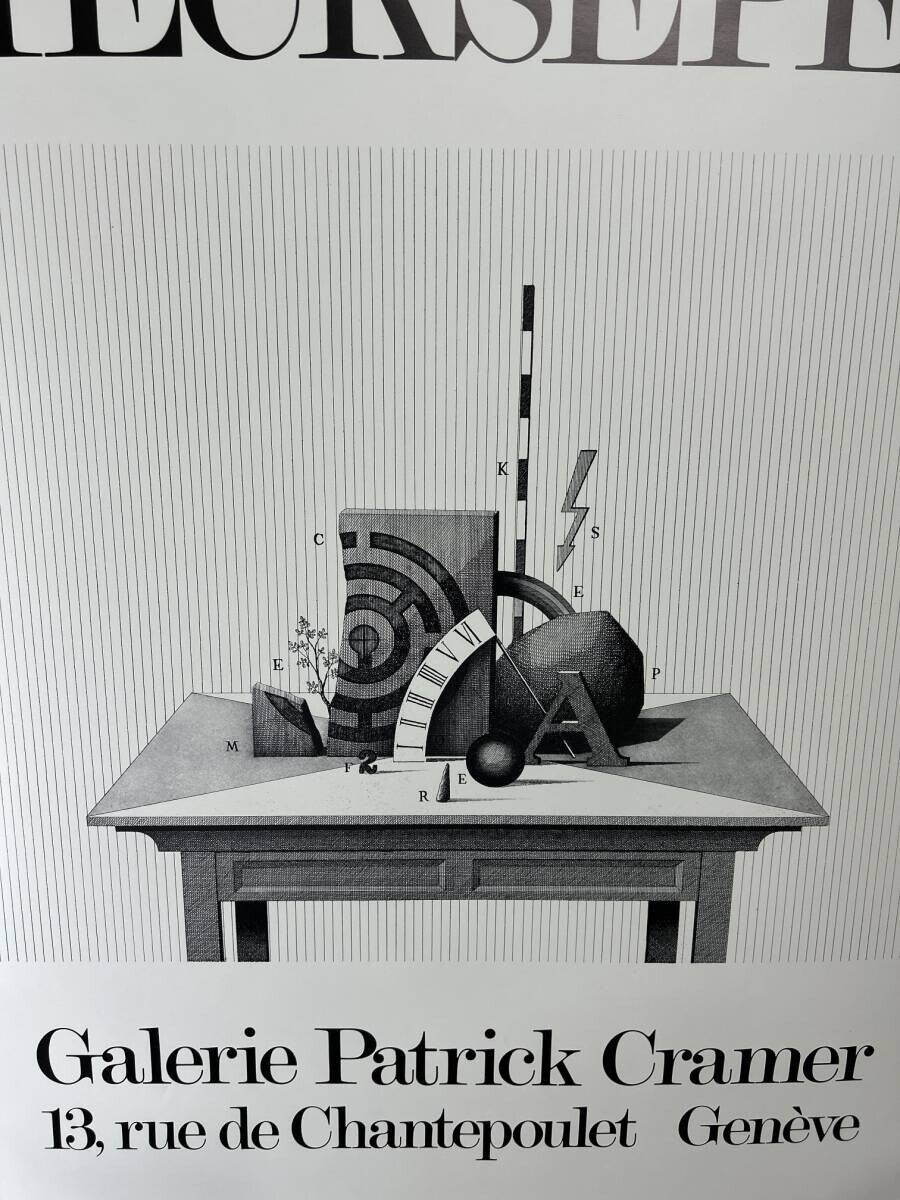 Friedrich Meckseper Galerie Patrick Cramer Poster, Used Condition