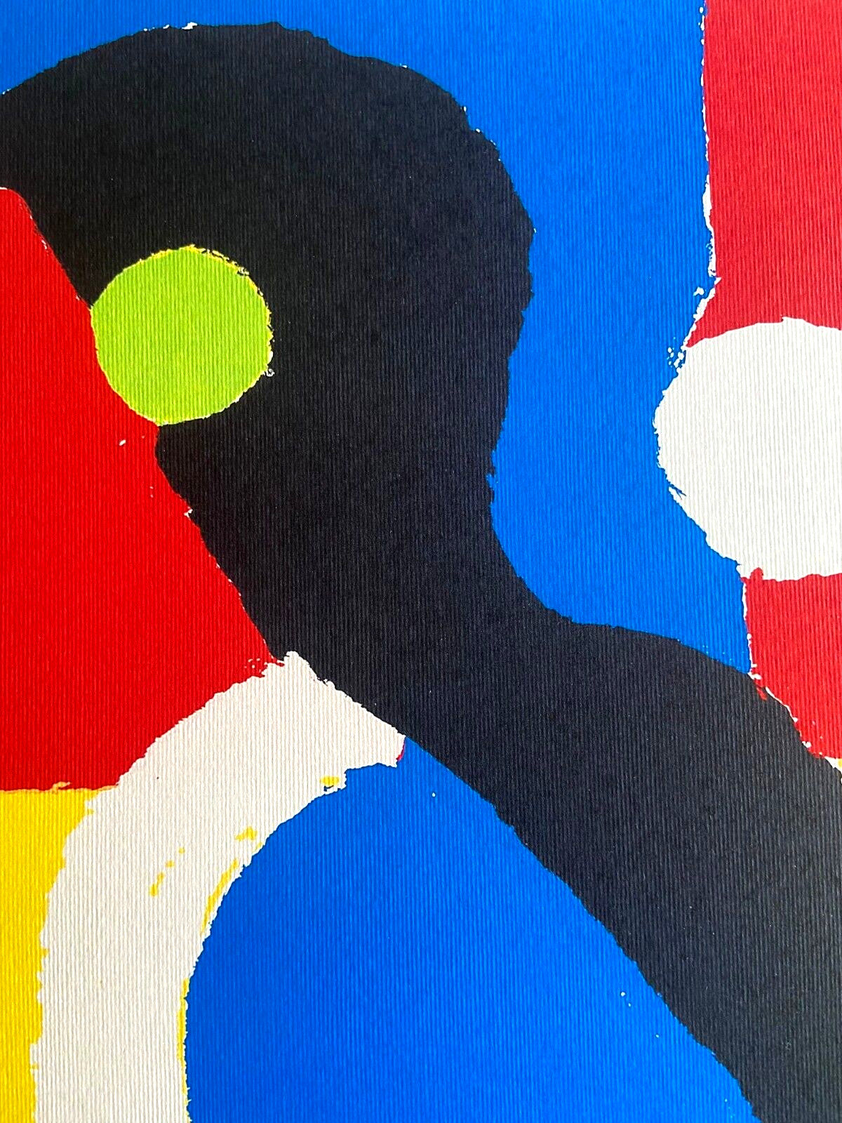 Sonia Delaunay Lithograph Coa Signed Op Numbered By Hand In Pencil