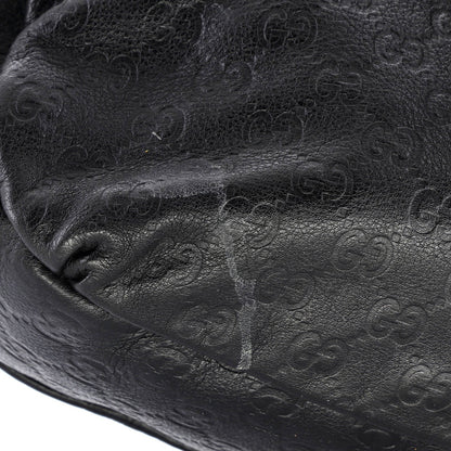 Gucci New Ladies Web Hobo Guccissima Leather Medium