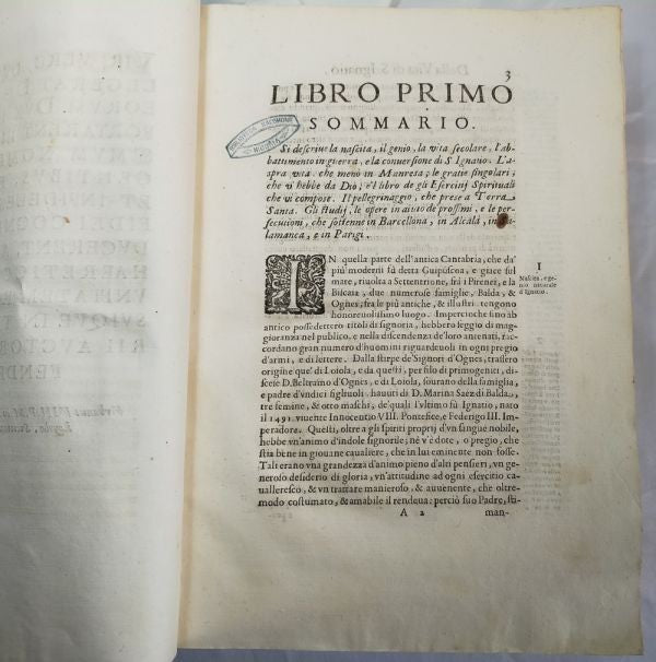 1650 First Edition Bartoli Life Of St. Ignatius Jesuit Vellum Folio