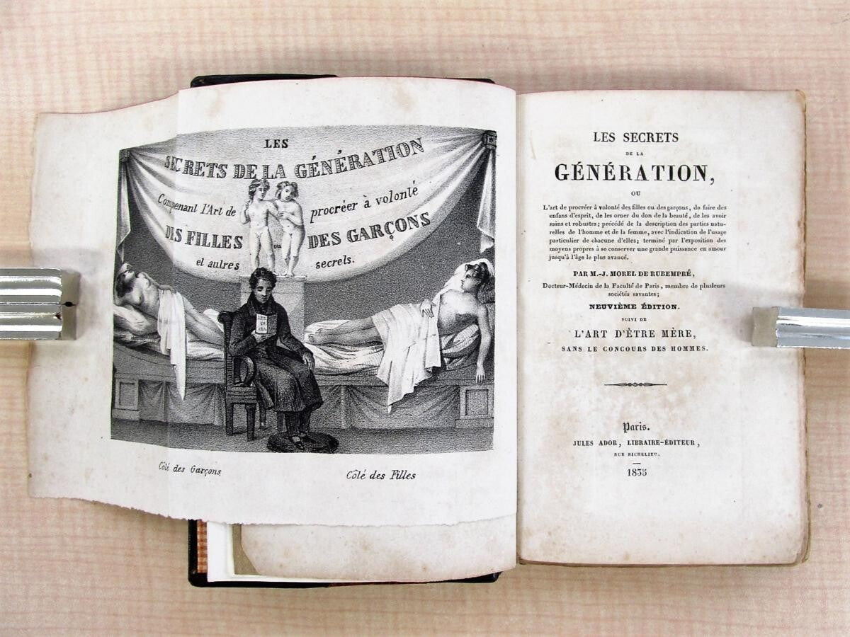 J Morel De Rubempre Les Secrets De La Generation 1835 1St Edition Rare Leather