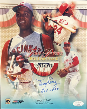 Tony Perez Autographed 8X10 Baseball Photo (Jsa)