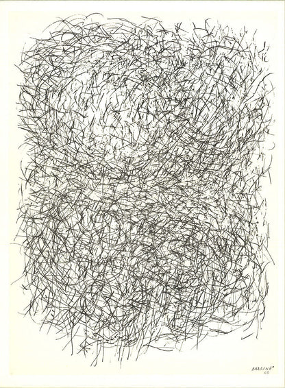 Contemporary JEAN RENE BAZAINE Composition VIII 15" x 11" Lithograph 1968