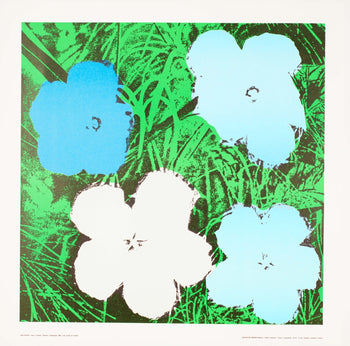 Andy Warhol Blu Flowers 1970 Pop Art Print Editor Nouvelles Images 1970 Original