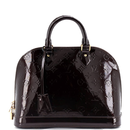 Louis Vuitton Alma Handbag Monogram Vernis Pm