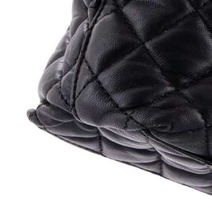 Versace Medusa Icon Chain Zip Tote Quilted Leather Tall