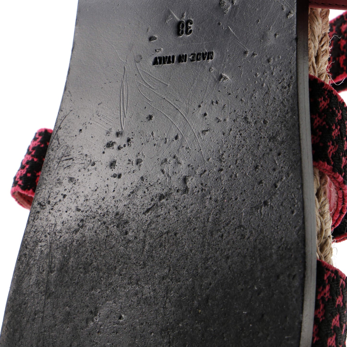 Chanel Women'S Logo Triple Strap Espadrille Sandals Fabric And Leather