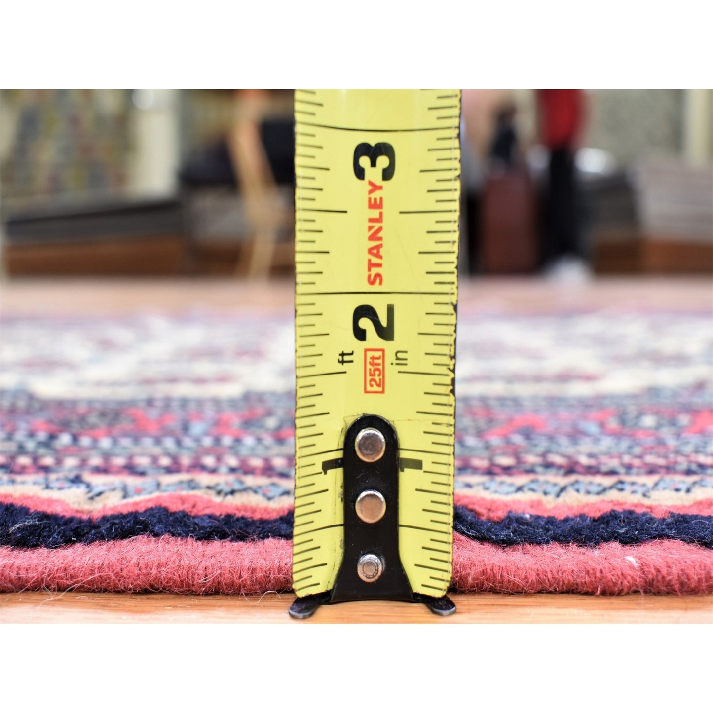 2'10"X13'2" Ivory Tribal Northwest Farsian Wool Hand Knotted Runner Rug