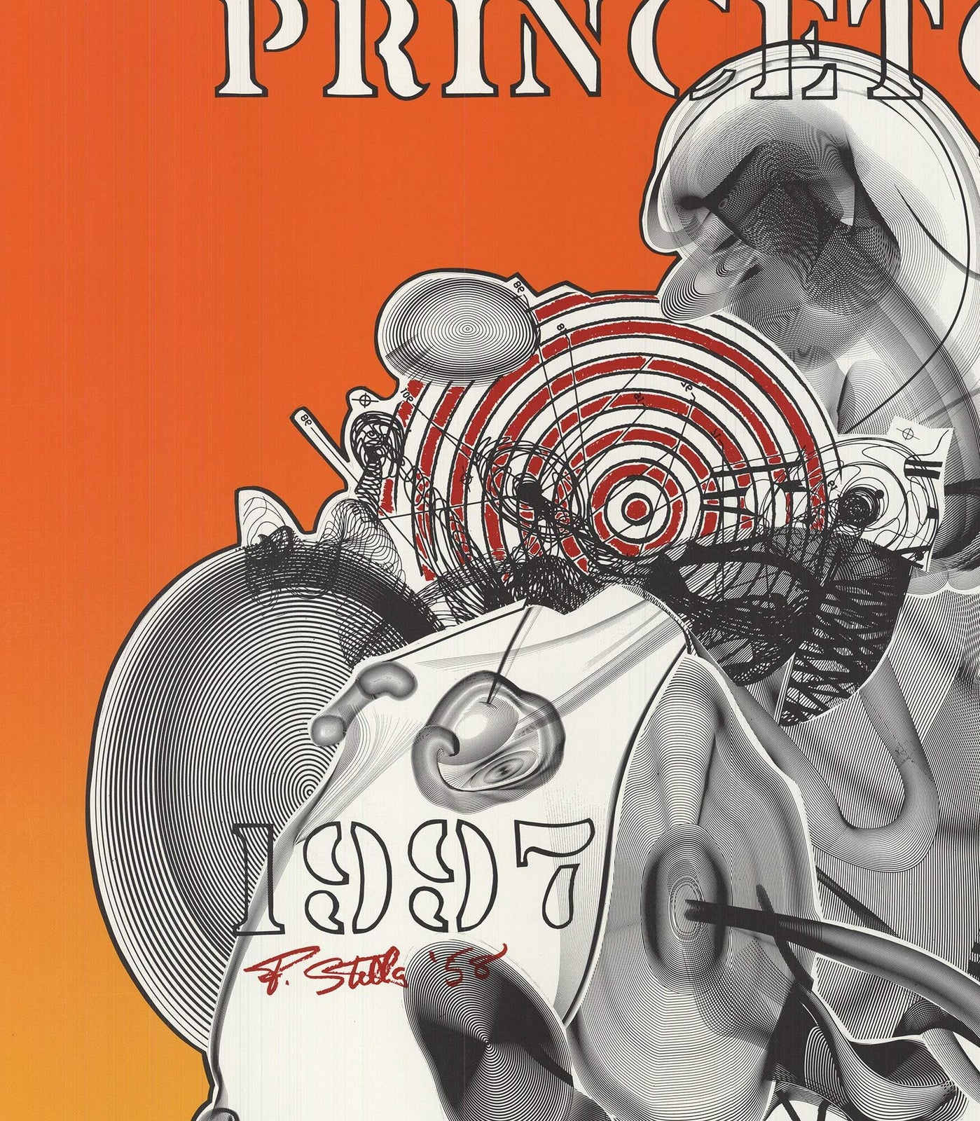 Frank Stella Princeton Wrestling " Offset Lithograph Minimali