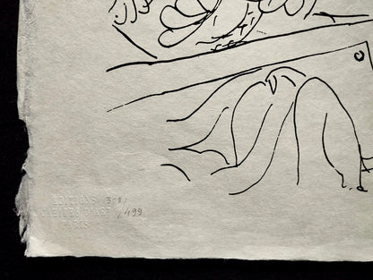 Henri Matisse Lithograph 1960 Coa Signed Contract Hand Numbered