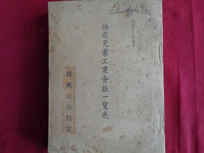 WWII Japanese Rare Earth Industry Secret Report 1943 Military Tech