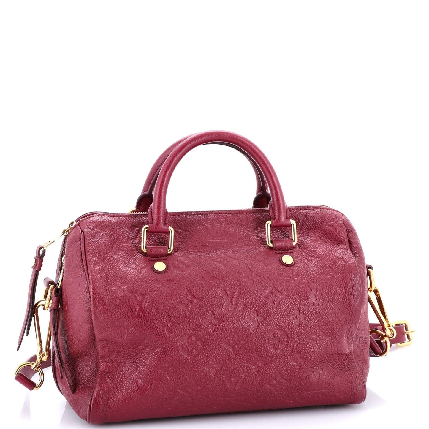 Louis Vuitton Speedy Bandouliere Bag Monogram Empreinte Leather 25