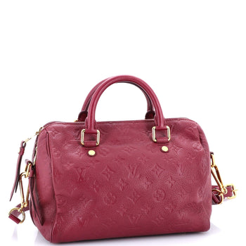 Louis Vuitton Speedy Bandouliere Bag Monogram Empreinte Leather 25