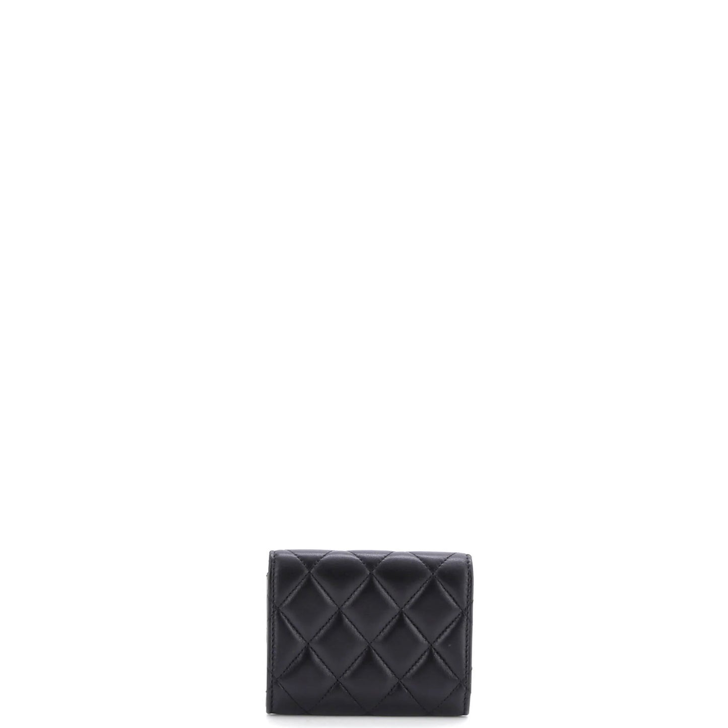 Chanel Cc Pearl Flap Coin Purse Quilt Lambskin