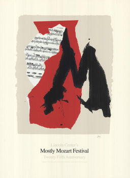 Robert Motherwell Mostly Mozart Festival Signed 