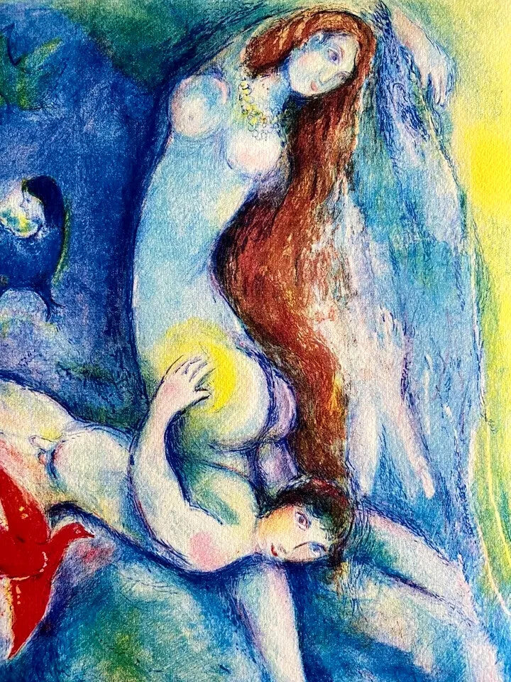 Marc-Chagall Lithograph Hand-Made Coa Hand-Signed Numbered In Pencil