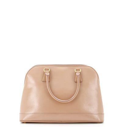 Prada Open Promenade Bag Vernice Saffiano Leather Large