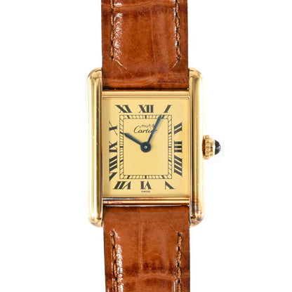 Cartier Mast Tank Sm W1003154 Ivory Ladies Used Watch #6109