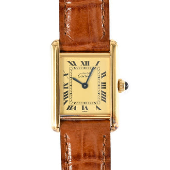 Cartier Mast Tank Sm W1003154 Ivory Ladies Used Watch #6109