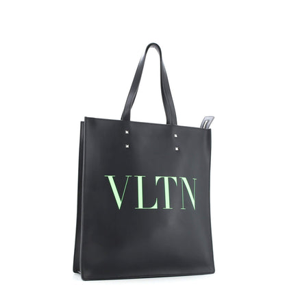 Valentino Garavani Vltn Rockstud Shopping Tote Printed Leather Tall