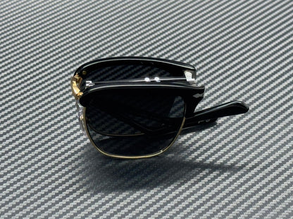 PERSOL PO3375S 122571 Black Grey Gradient Unisex 50 mm Folding Sunglasses
