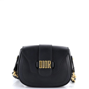 Christian Dior D-Fence Saddle Bag Leather Small