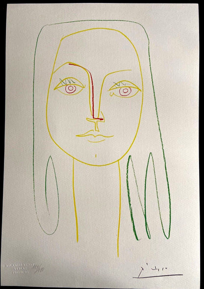 Pablo Picasso Lithograph Coa Signed Numbered