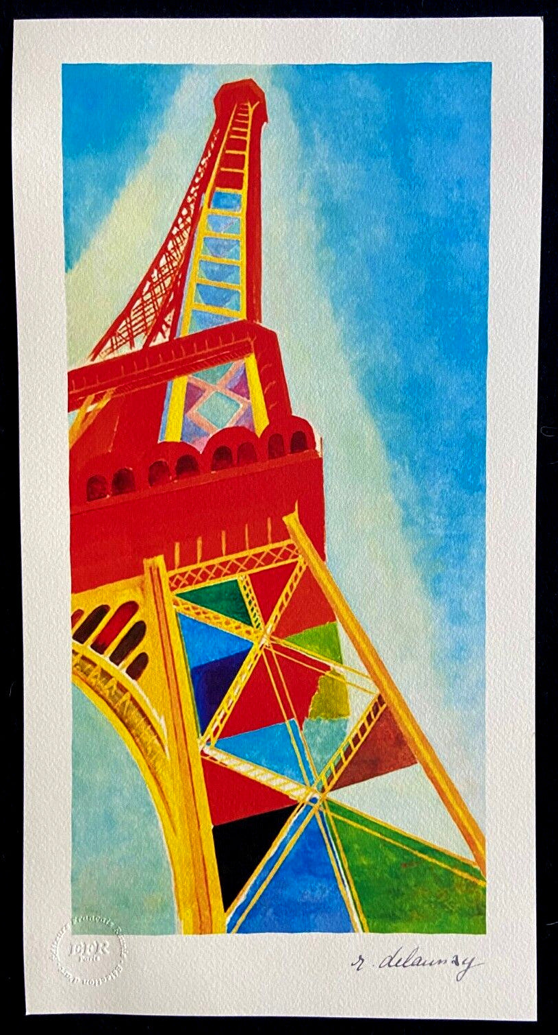 Robert Delaunay Lithograph Coa Numbered Signed Op Stamped Sonia