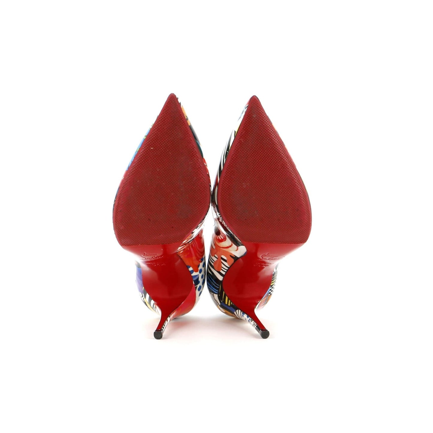 Christian Louboutin Women'S Hot Chick Pumps Printed Patent 100